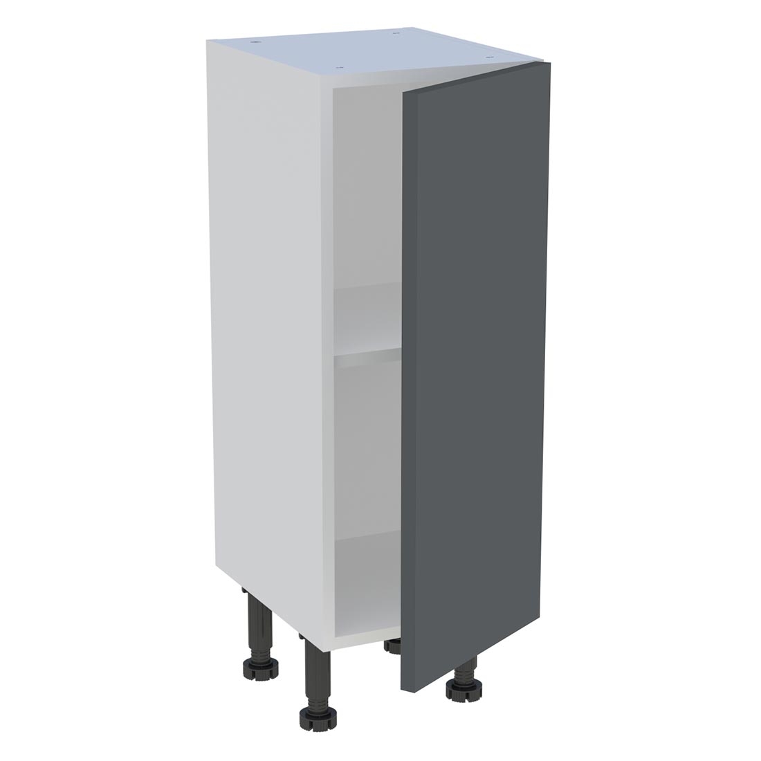 Meuble bas cuisine 1 porte H. 87 cm x L. 30 cm x P. 36,9 cm - Gris ardoise mat