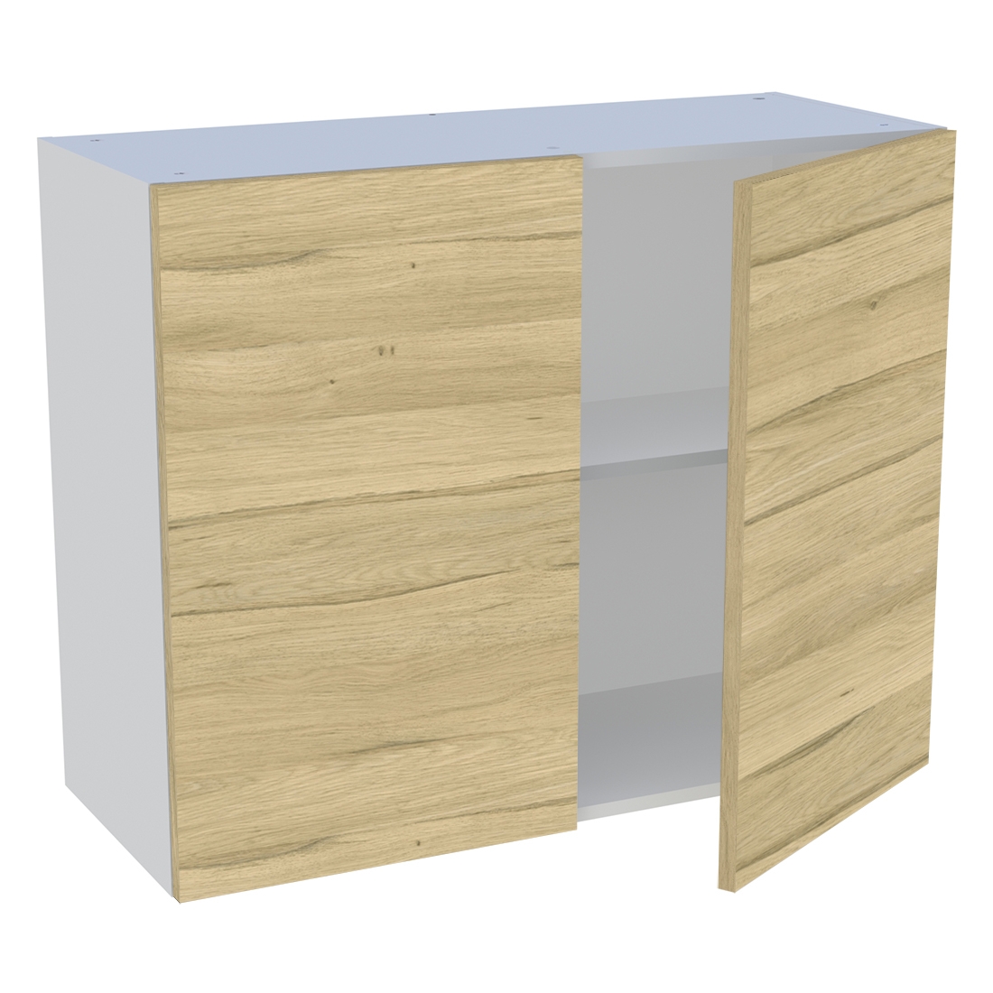 Meuble haut cuisine 2 portes H. 72 cm x L. 90 cm - Chêne clair