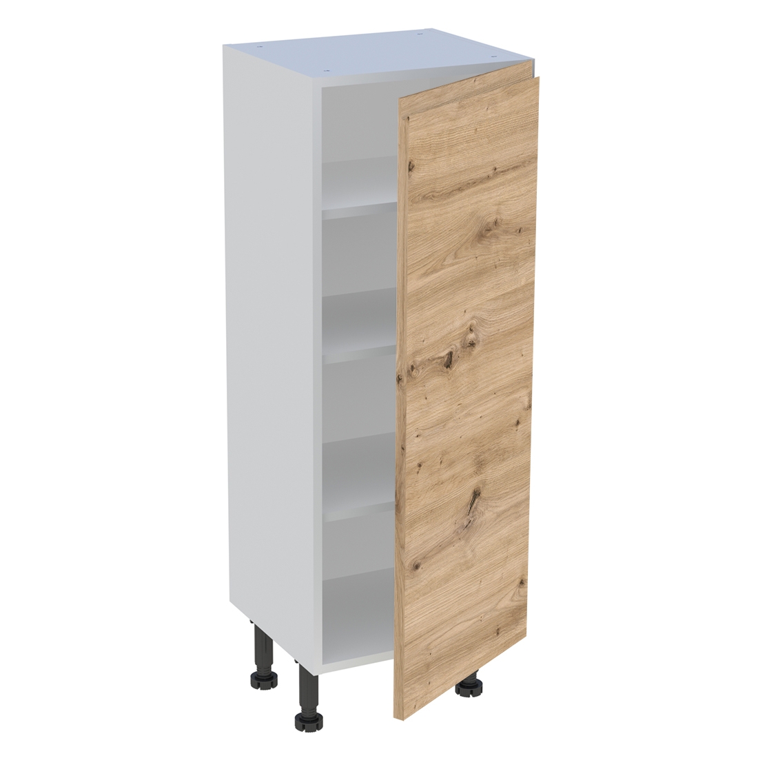 Meuble bas cuisine 1 porte H. 115,8 cm x L. 40 cm x P. 36,9 cm - Chêne naturel sans poignée