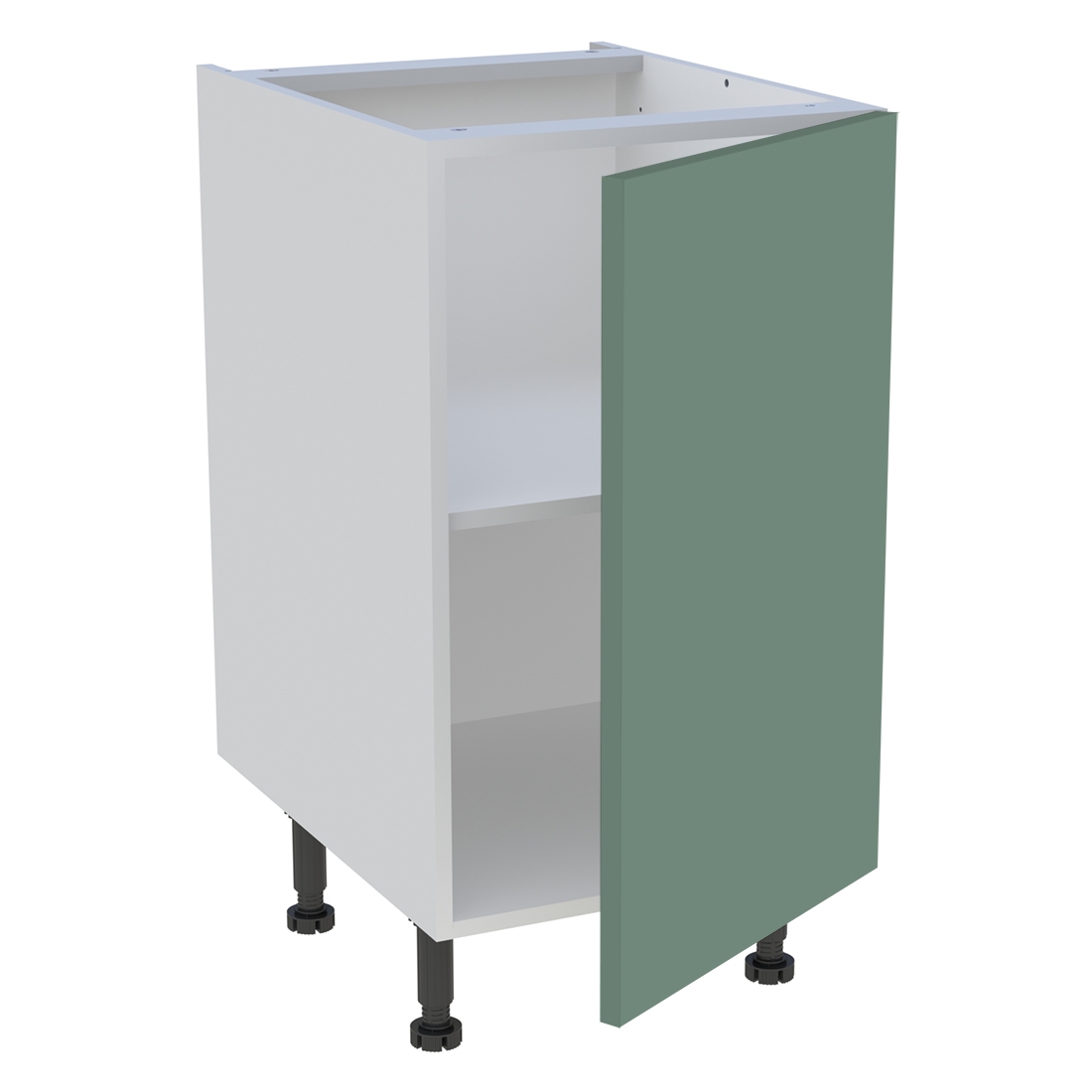 Meuble bas cuisine 1 porte H. 87 cm x L. 45 cm - Vert sauge mat