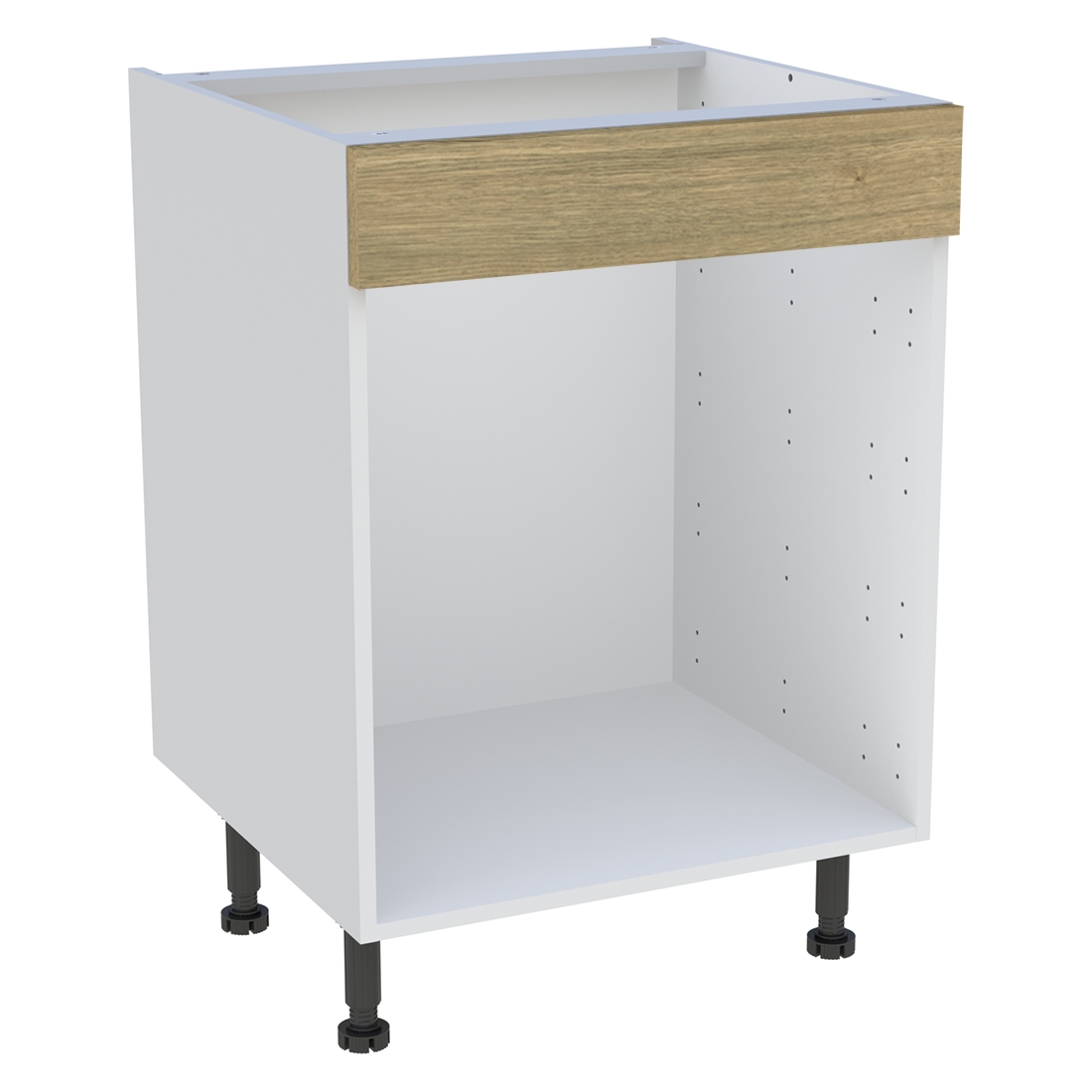 Meuble bas cuisine  H. 87 cm x L. 60 cm - Chêne structuré
