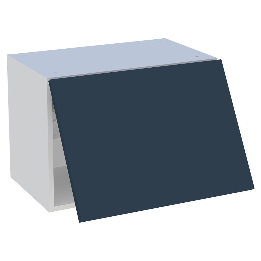 Meuble haut cuisine 1 porte relevante H. 43,2 cm x L. 60 cm - Bleu nuit mat