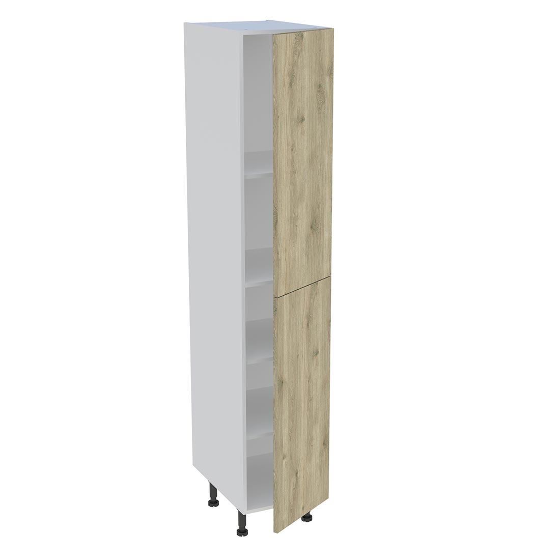 Colonne cuisine 2 portes H. 216,6 cm x L. 40 cm - C2P401 - Chêne doré
