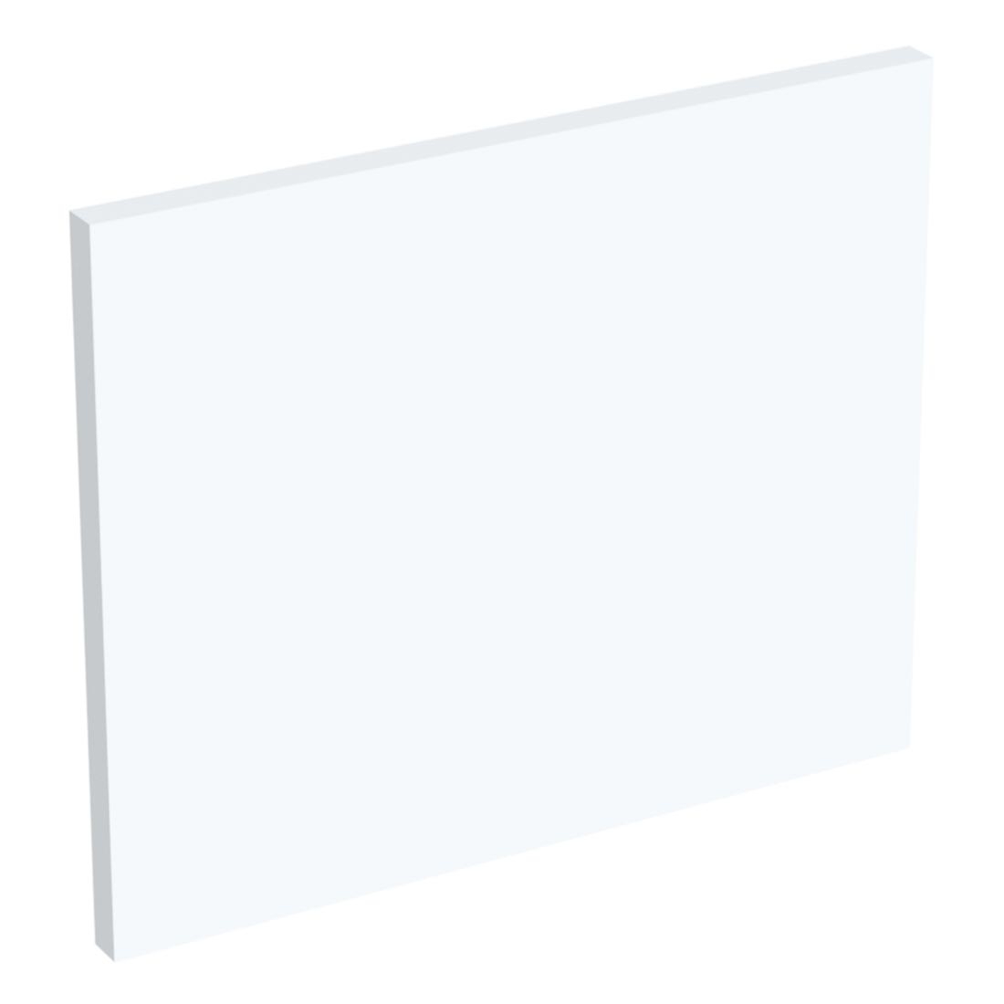 Coté de remplacement meuble haut cuisine faible hauteur BLANC MAT - H. 28.8 cm