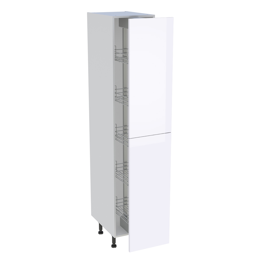 Colonne cuisine 2 portes H. 216,6 cm x L. 40 cm - C2P401EX - Blanc brillant