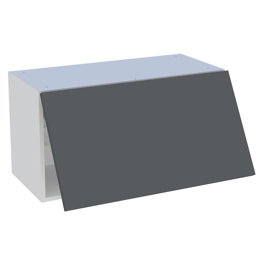 Meuble haut cuisine 1 porte relevante H. 43,2 cm x L. 80 cm - Gris ardoise mat