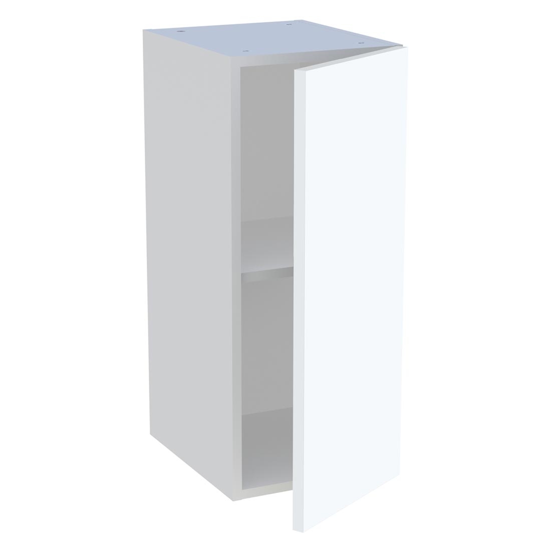 Meuble haut cuisine 1 porte H. 72 cm x L. 30 cm - Blanc mat
