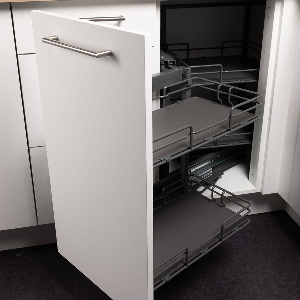 Aménagement extractible pour meuble d'angle L. 80 cm porte gauche