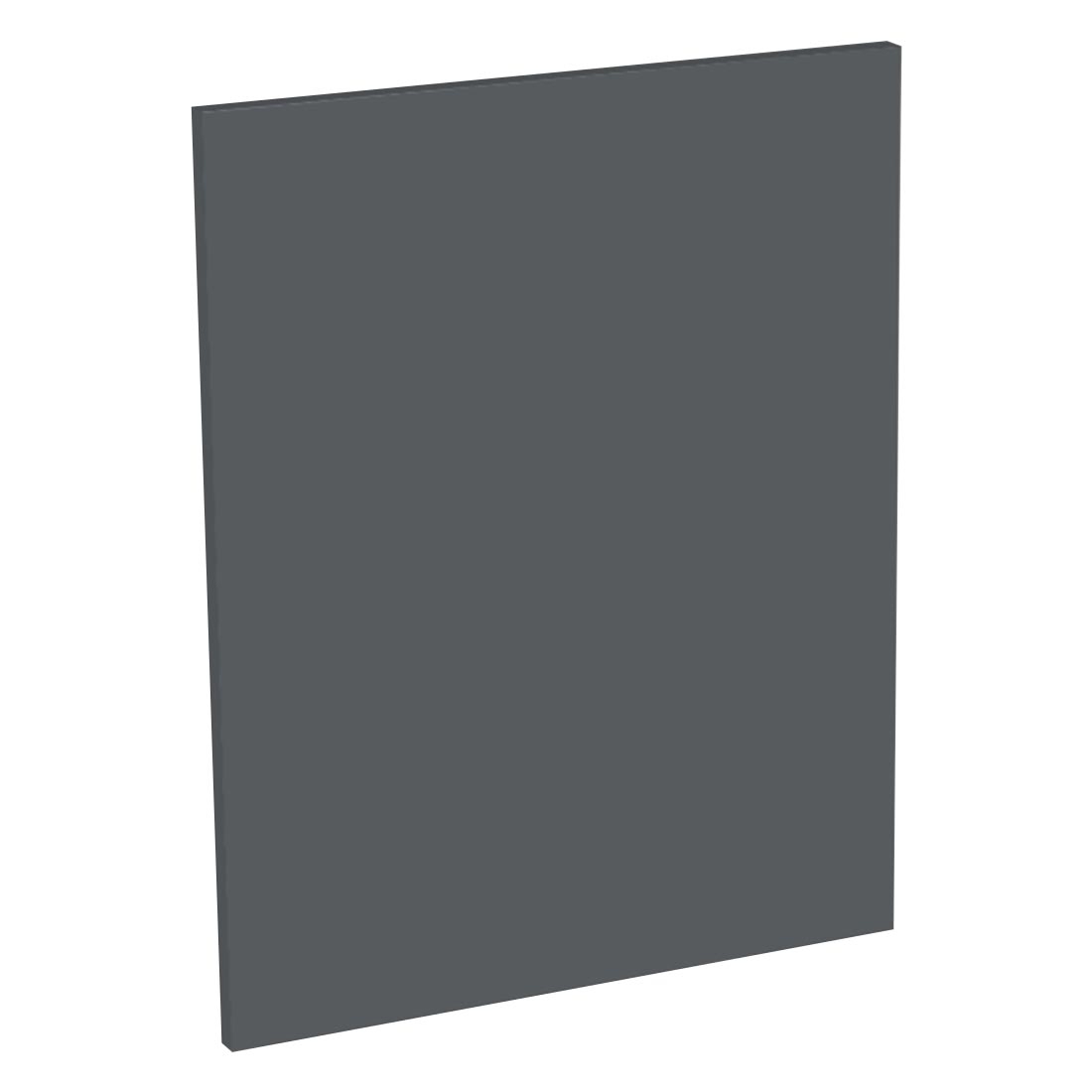 Kit façade meuble cuisine Gris Ardoise Mat 1 porte H. 57,3 cm L. 59,7 cm