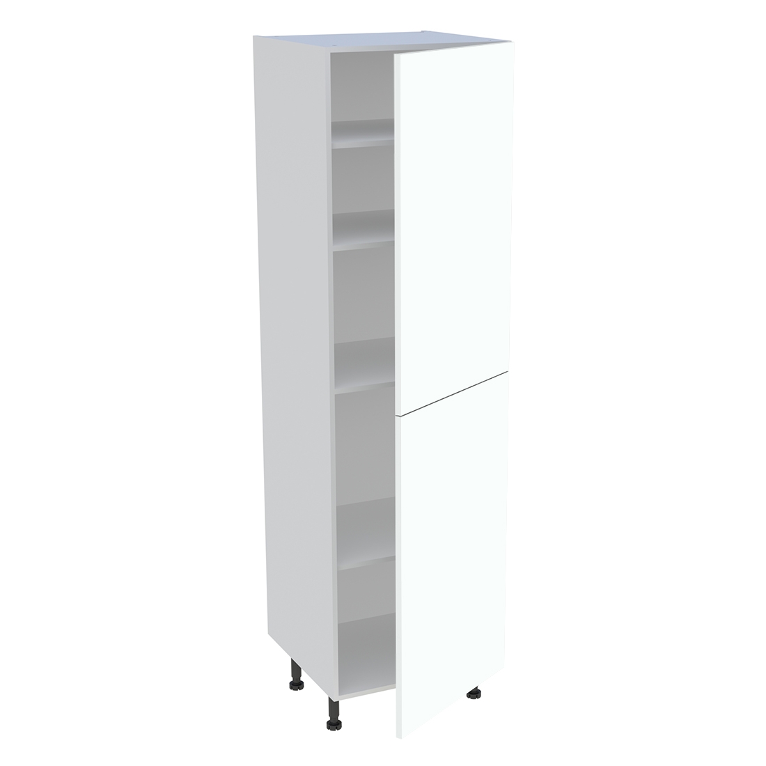 Colonne cuisine 2 portes H. 216,6 cm x L. 60 cm - C2P601 - Blanc chaud mat