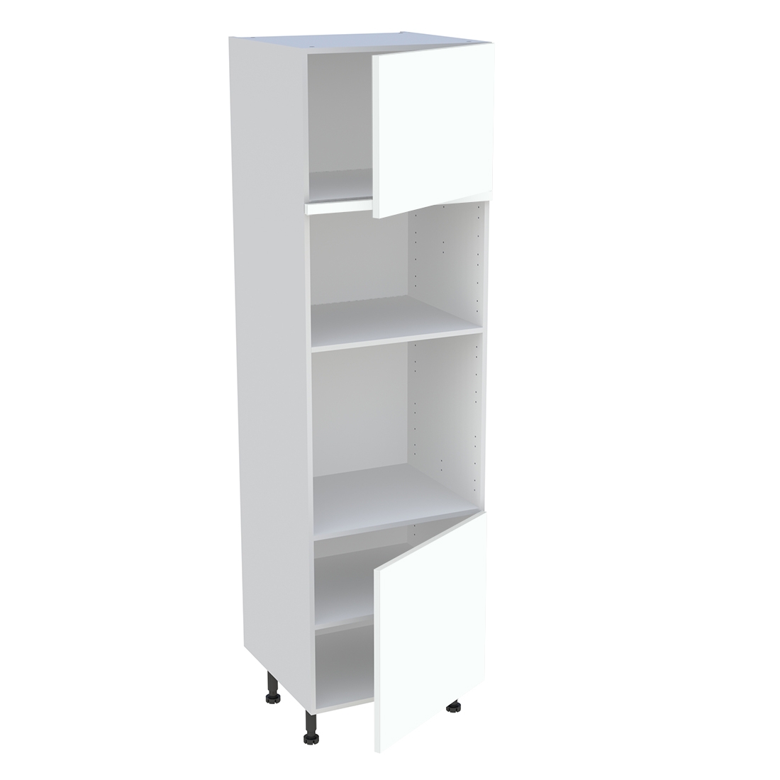Colonne cuisine 2 portes H. 216,6 cm x L. 60 cm - CFMO2P - Blanc chaud mat