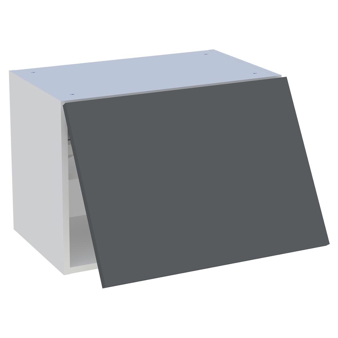 Meuble haut cuisine 1 porte relevante H. 43,2 cm x L. 60 cm - Gris ardoise mat