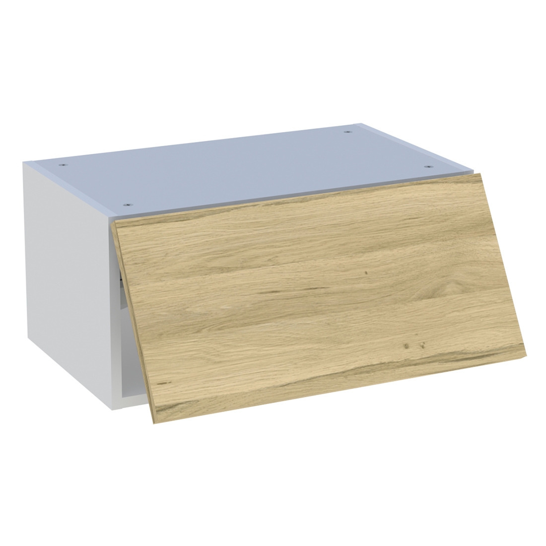 Meuble haut cuisine 1 porte relevante H. 28,8 cm x L. 60 cm - Chêne clair