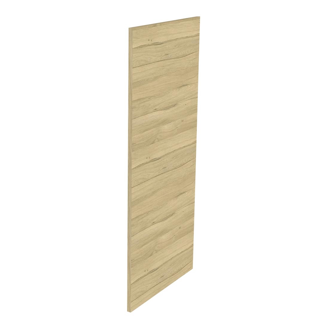 Kit façade meuble cuisine Chêne Clair 1 porte H. 129,3 cm L. 59,7 cm