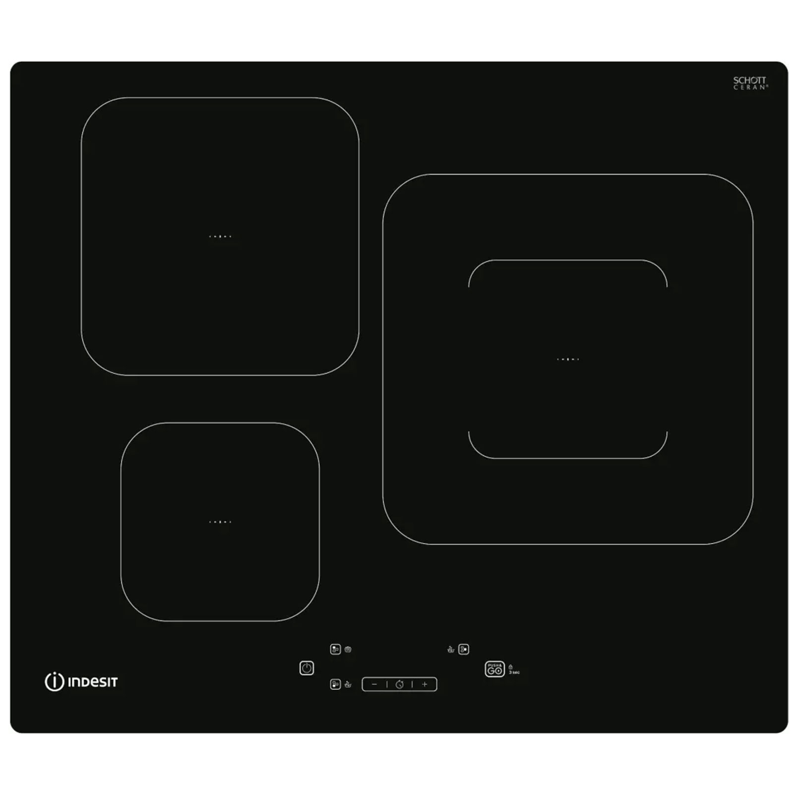 Plaque de cuisson induction 3 foyers - Indesit IS33Q60NE