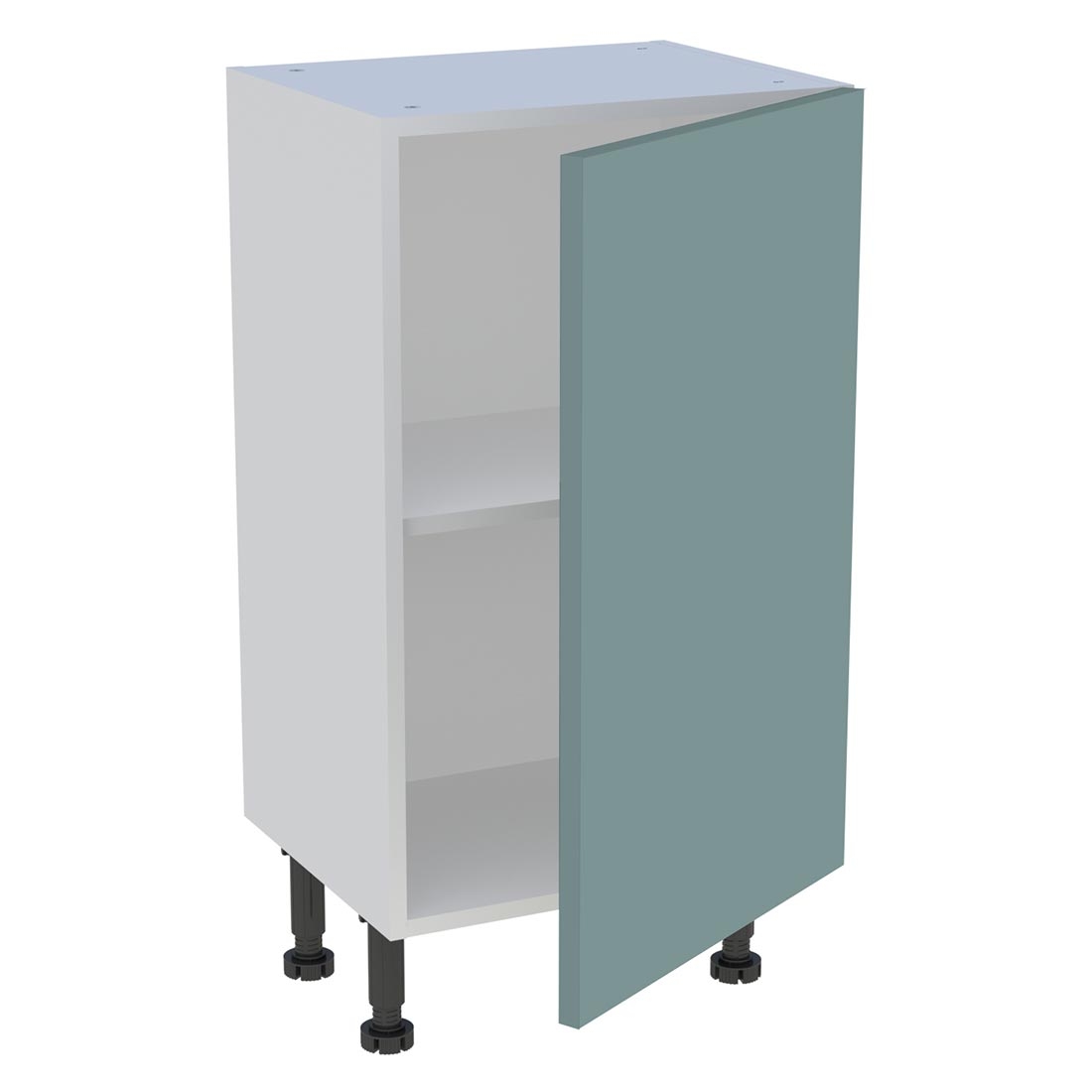 Meuble bas cuisine 1 porte H. 87 cm x L. 45 cm x P. 36,9 cm - Vert opale mat