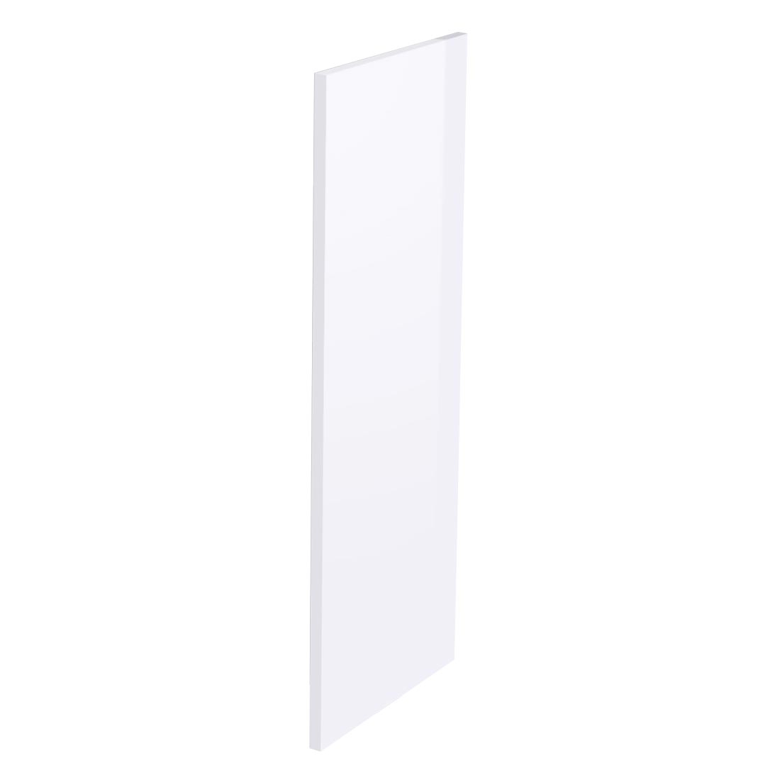 Kit façade meuble cuisine Blanc Brillant 1 porte H. 100,5 cm L. 39,7 cm