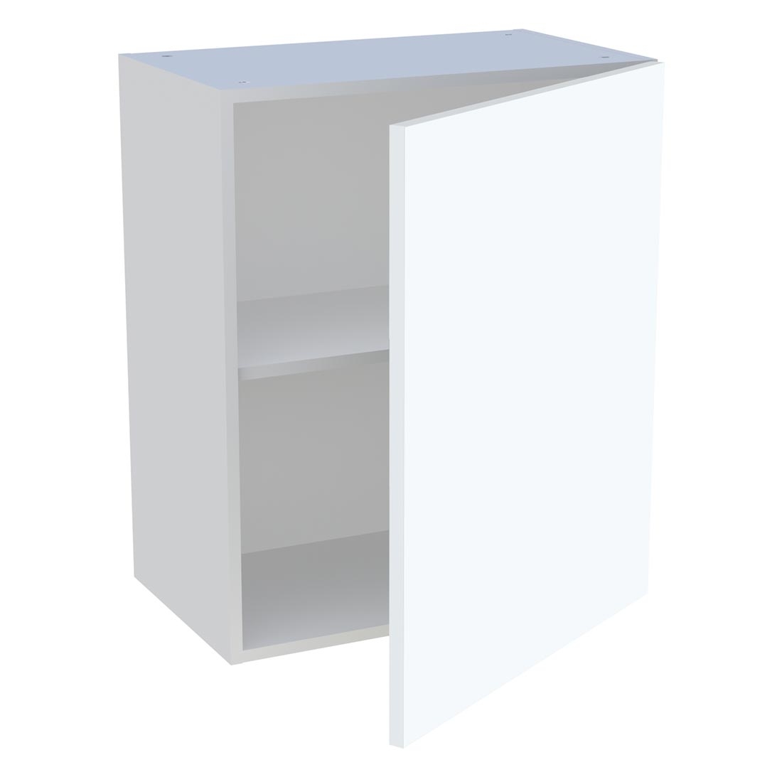 Meuble haut cuisine 1 porte H. 72 cm x L. 60 cm - Blanc mat