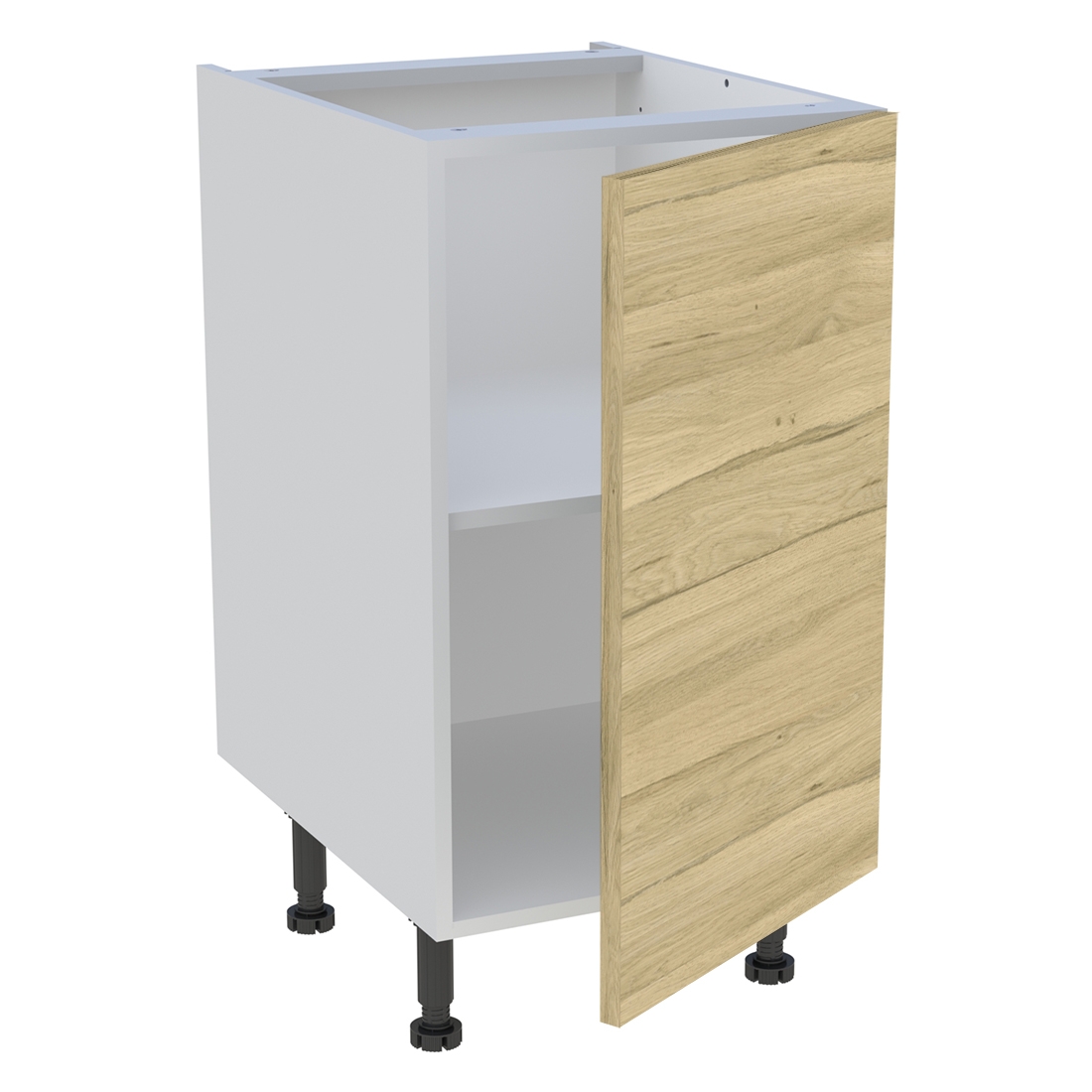 Meuble bas cuisine 1 porte H. 87 cm x L. 45 cm - Chêne clair