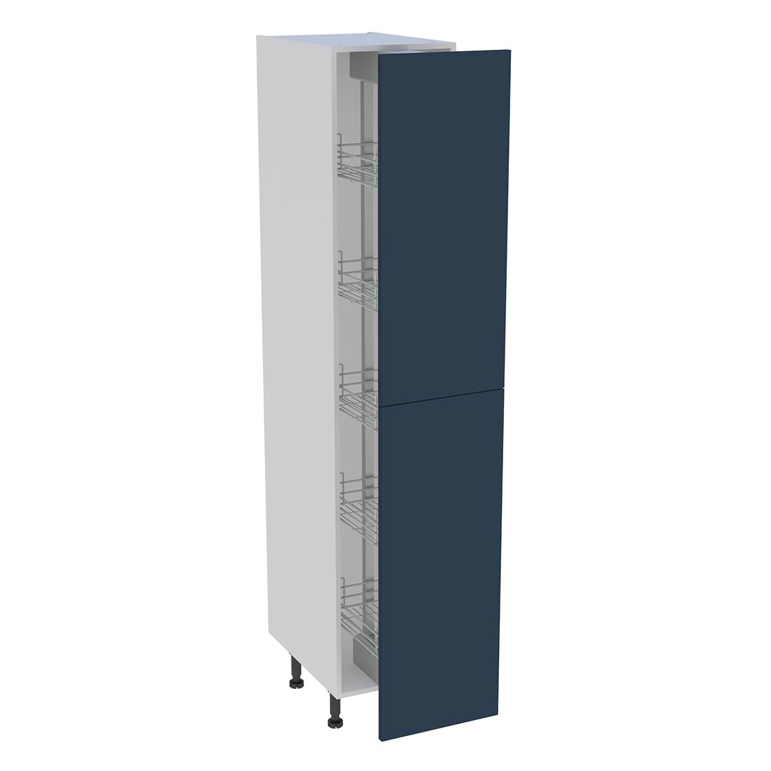 Colonne cuisine 2 portes H. 216,6 cm x L. 40 cm - C2P401EX - Bleu nuit mat