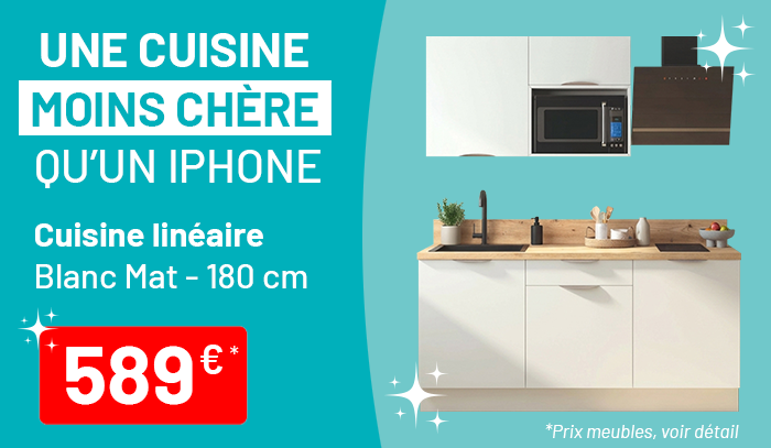 Une cuisine moins chère qu’un Iphone