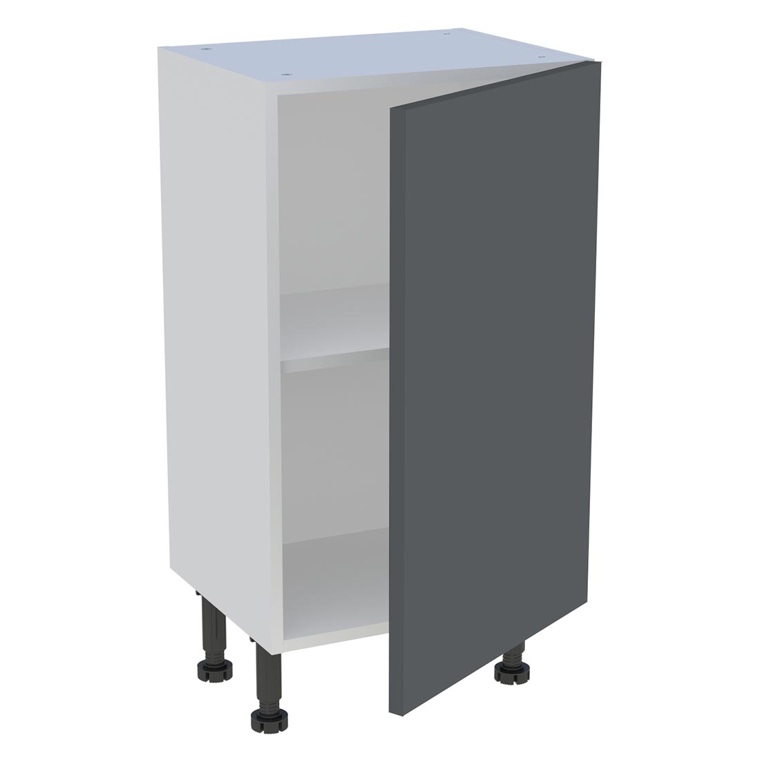 Meuble bas cuisine 1 porte H. 87 cm x L. 45 cm x P. 36,9 cm - Gris ardoise mat
