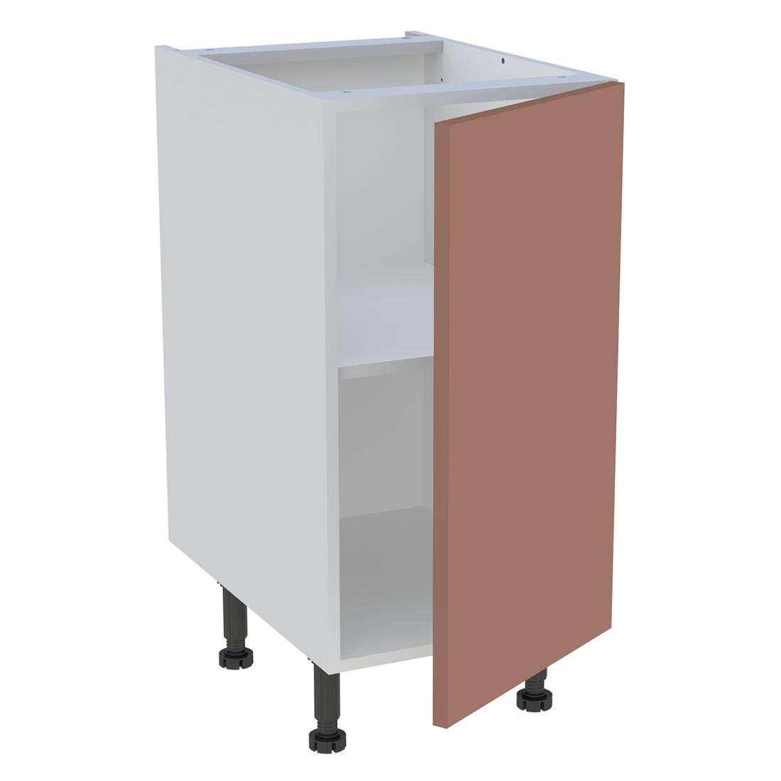 Meuble bas cuisine 1 porte H. 87 cm x L. 40 cm - Terracotta mat