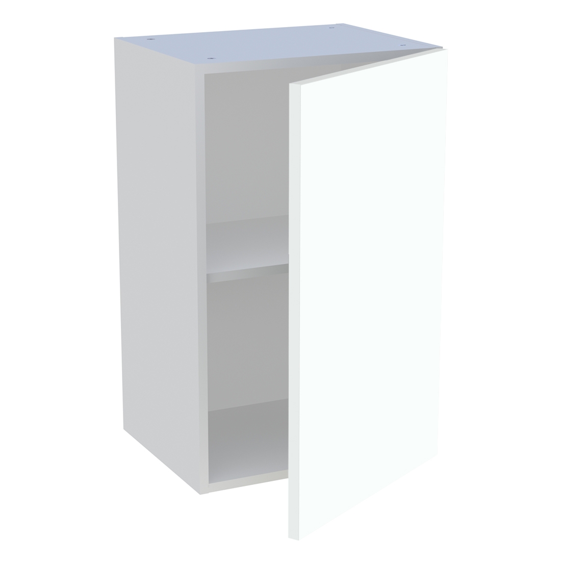 Meuble haut cuisine 1 porte H. 72 cm x L. 45 cm - Blanc chaud mat