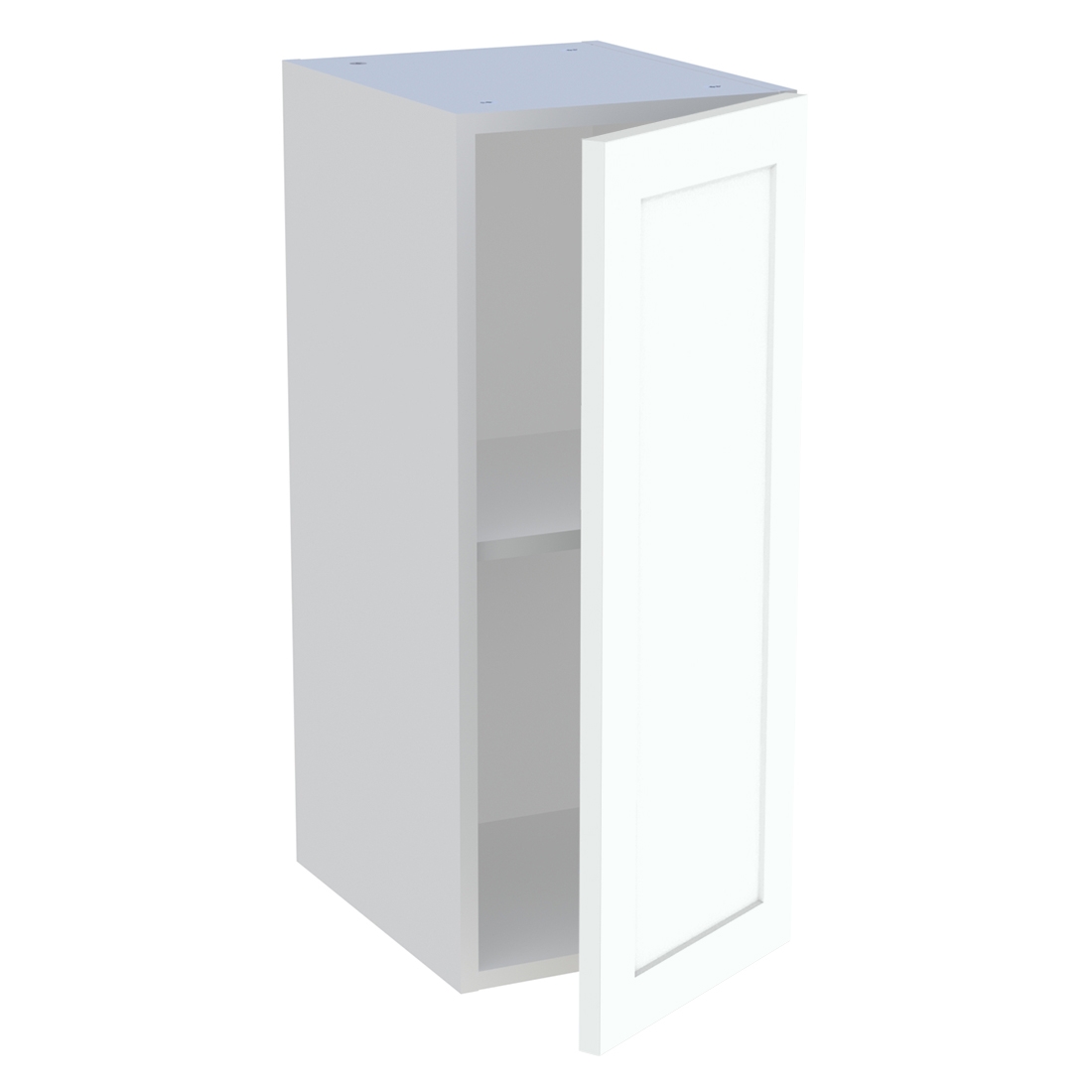 Meuble haut cuisine 1 porte H. 72 cm x L. 30 cm - Blanc cadre