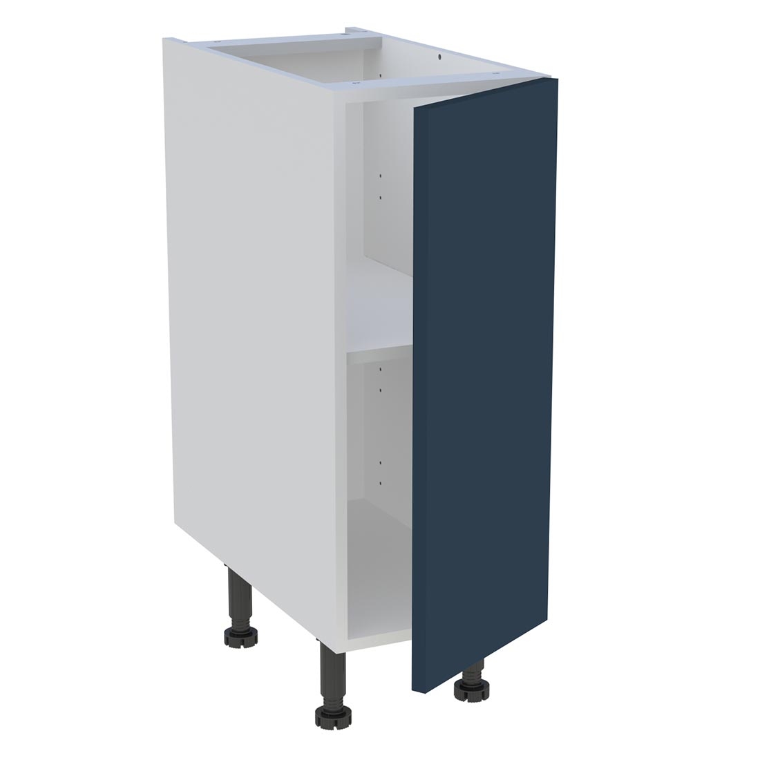 Meuble bas cuisine 1 porte H. 87 cm x L. 30 cm - Bleu nuit mat