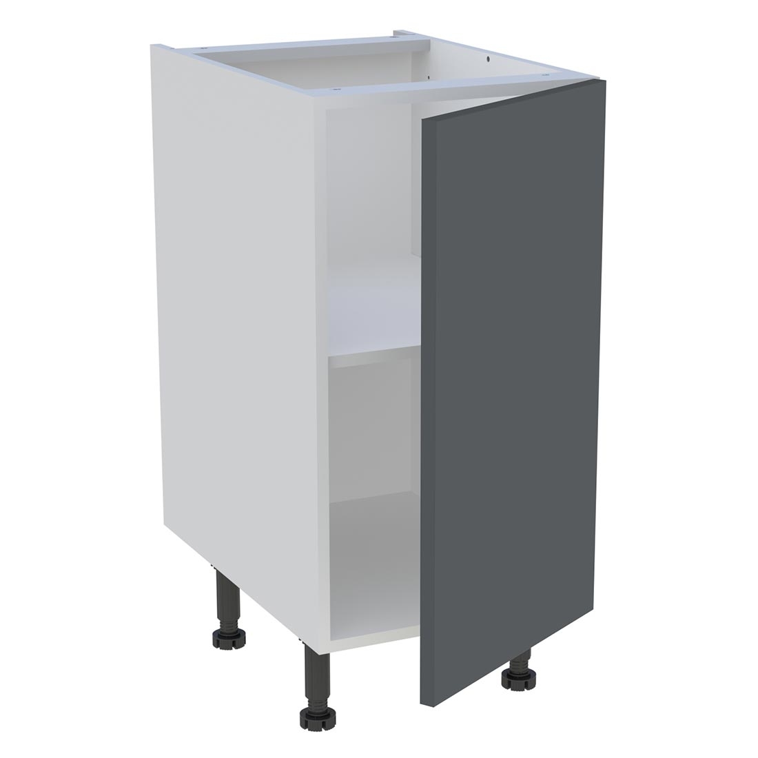 Meuble bas cuisine 1 porte H. 87 cm x L. 40 cm - Gris ardoise mat