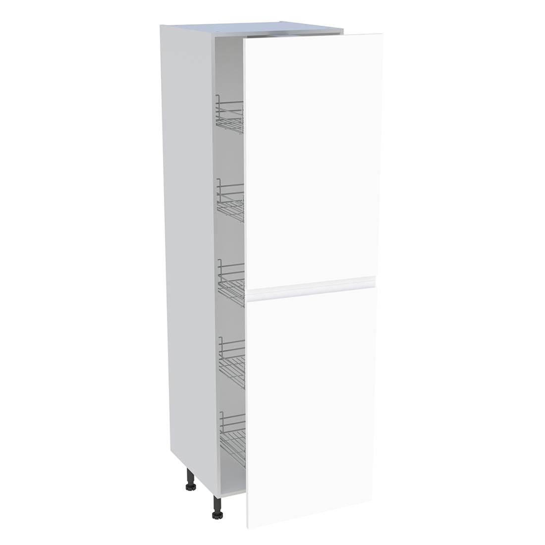 Colonne cuisine 2 portes H. 216,6 cm x L. 60 cm - C2P601EX - Blanc mat sans poignée