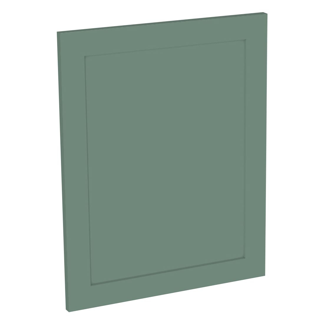 Kit façade meuble cuisine Vert Sauge Cadre 1 porte H. 57,3 cm L. 59,7 cm