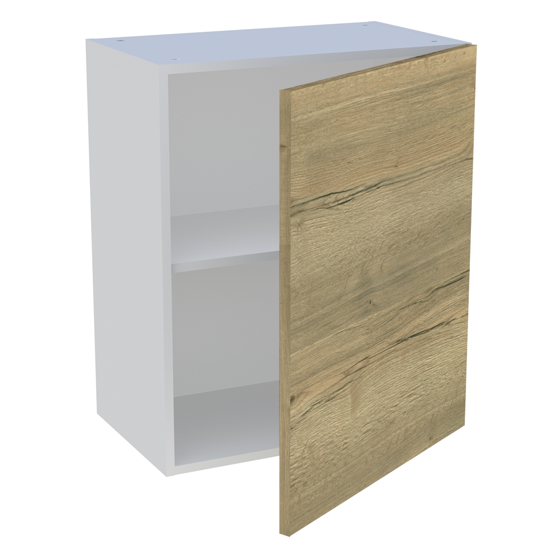 Meuble haut cuisine 1 porte H. 72 cm x L. 60 cm - Chêne structuré