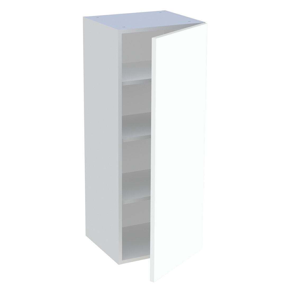 Meuble haut cuisine 1 porte H. 100,8 cm x L. 40 cm - Blanc chaud mat