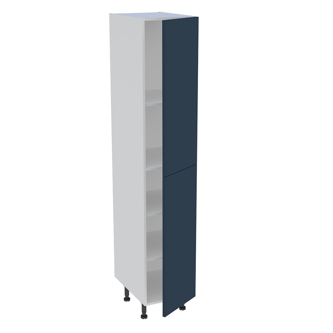 Colonne cuisine 2 portes H. 216,6 cm x L. 40 cm - C2P401 - Bleu nuit mat