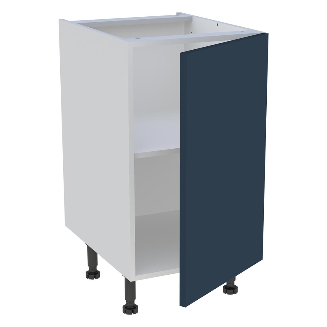 Meuble bas cuisine 1 porte H. 87 cm x L. 45 cm - Bleu nuit mat