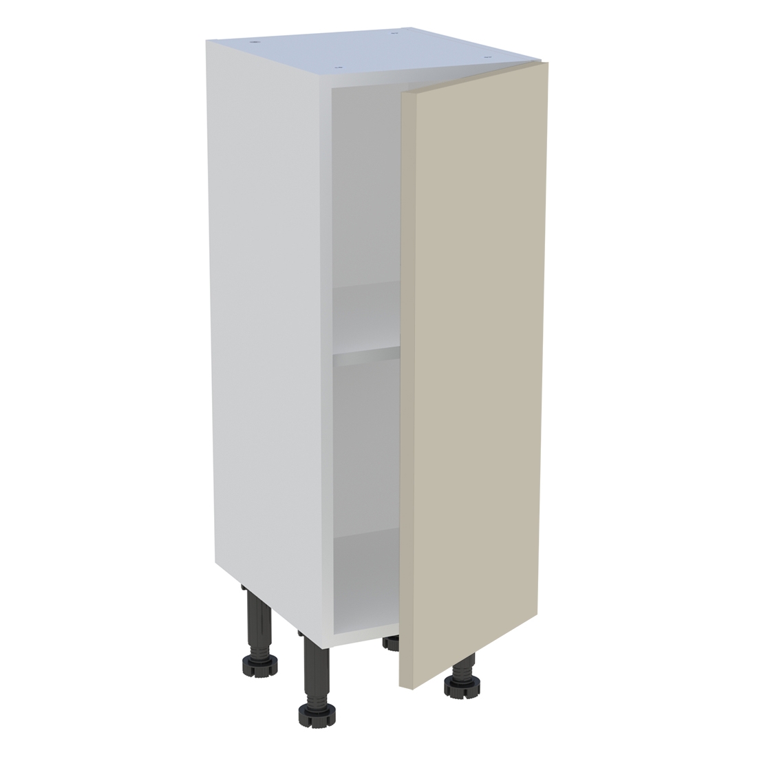 Meuble bas cuisine 1 porte H. 87 cm x L. 30 cm x P. 36,9 cm - Beige mat