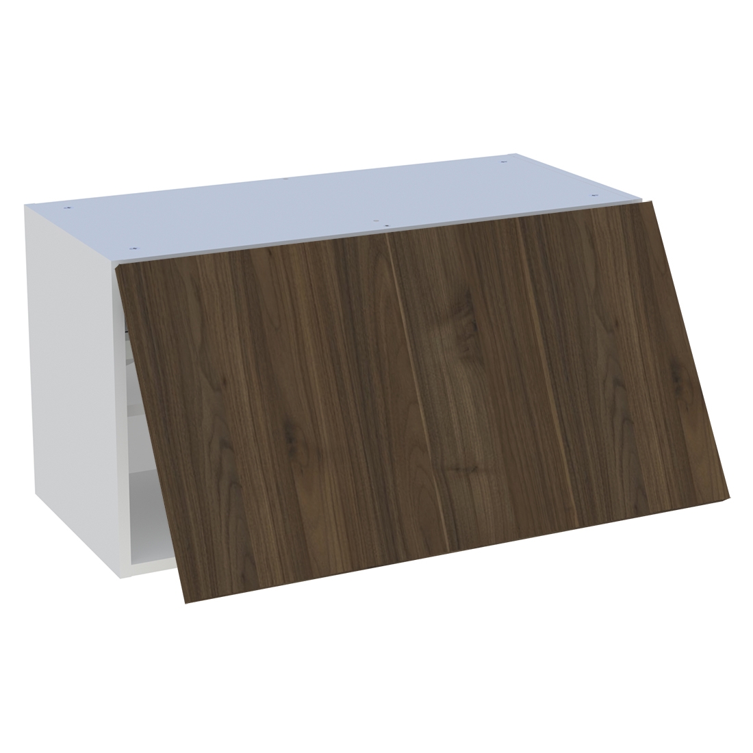 Meuble haut cuisine 1 porte relevante H. 43,2 cm x L. 80 cm - Noyer foncé