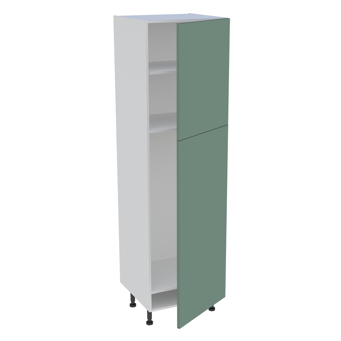 Colonne cuisine 2 portes H. 216,6 cm x L. 60 cm - CFR2P601 - Vert sauge mat