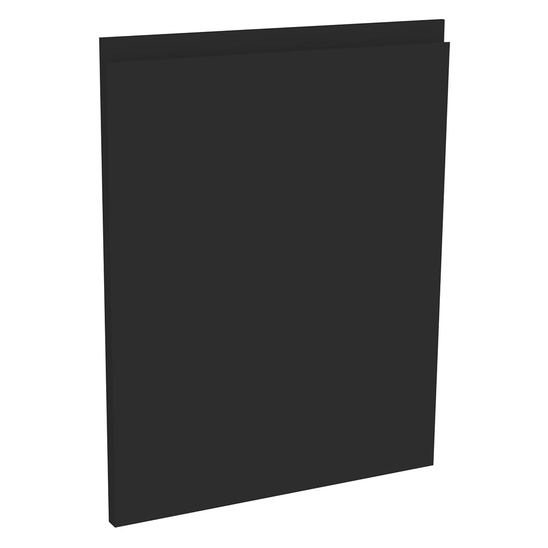 Kit façade 1 porte lave-vaisselle semi-intégrable Noir Mat Sans Poignée 1 porte H. 57,3 cm L. 44,7 cm
