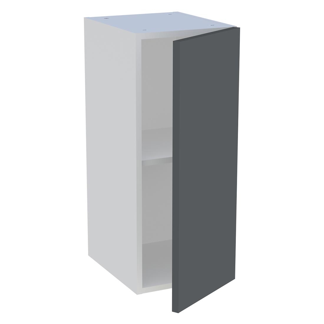 Meuble haut cuisine 1 porte H. 72 cm x L. 30 cm - Gris ardoise mat