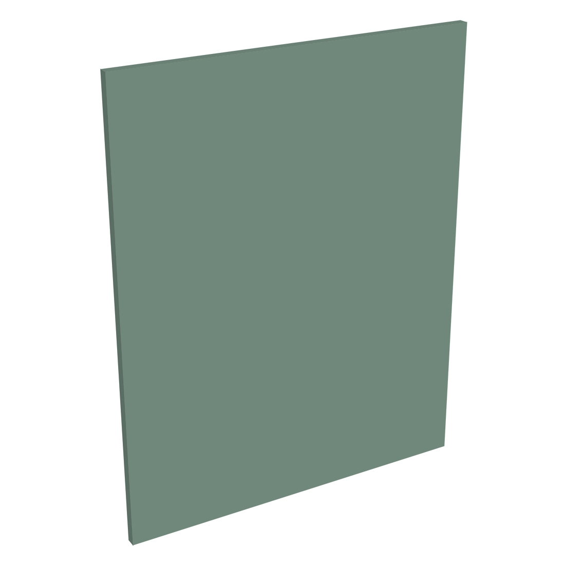 Coté de remplacement meuble bas cuisine VERT SAUGE MAT - H. 72 cm