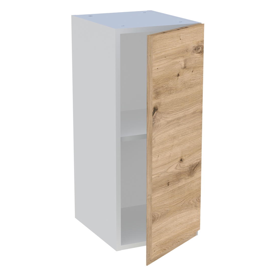 Meuble haut cuisine 1 porte H. 72 cm x L. 30 cm - Chêne naturel sans poignée