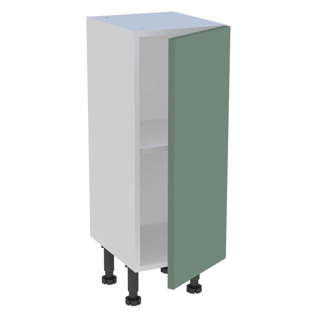Meuble bas cuisine 1 porte H. 87 cm x L. 30 cm x P. 36,9 cm - Vert sauge mat