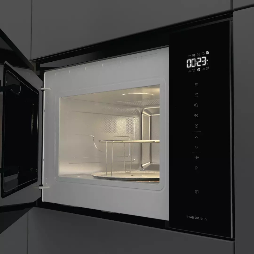 Micro-ondes grill encastrable pour colonne - Hisense BIM325GI63DBG