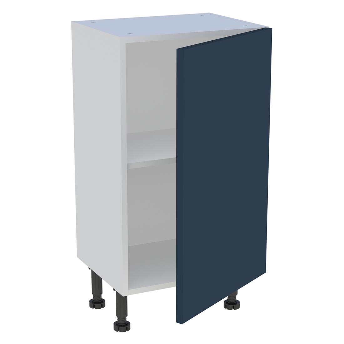 Meuble bas cuisine 1 porte H. 87 cm x L. 45 cm x P. 36,9 cm - Bleu nuit mat