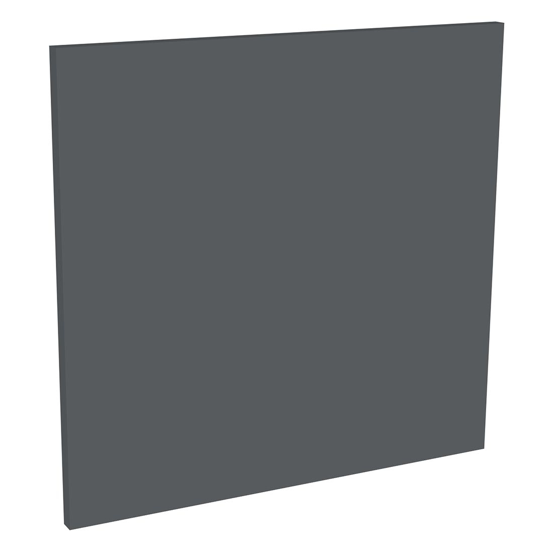Kit façade 1 porte lave-vaisselle semi-intégrable Gris Ardoise Mat 1 porte H. 57,3 cm L. 59,7 cm