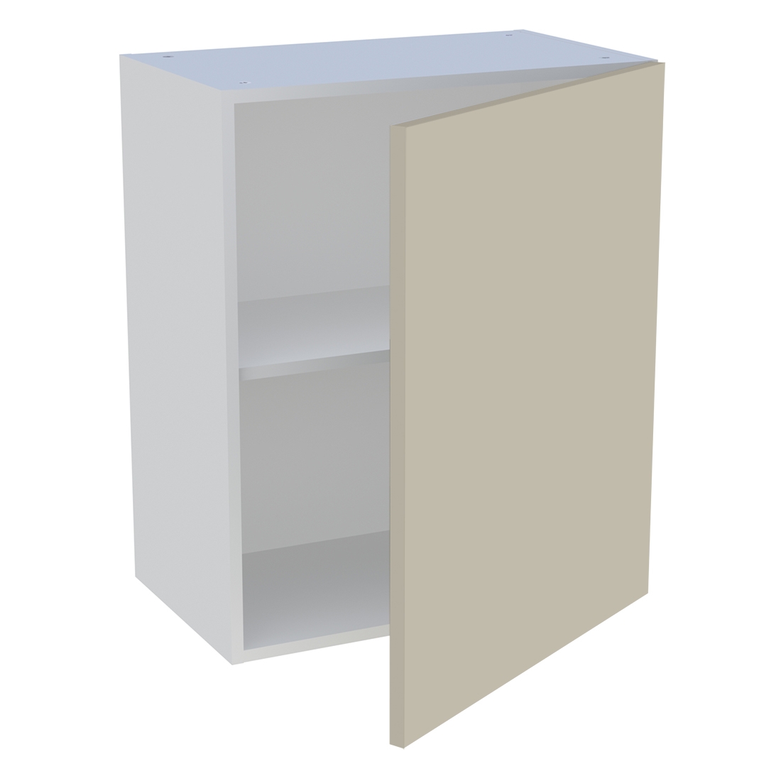 Meuble haut cuisine 1 porte H. 72 cm x L. 60 cm - Beige mat