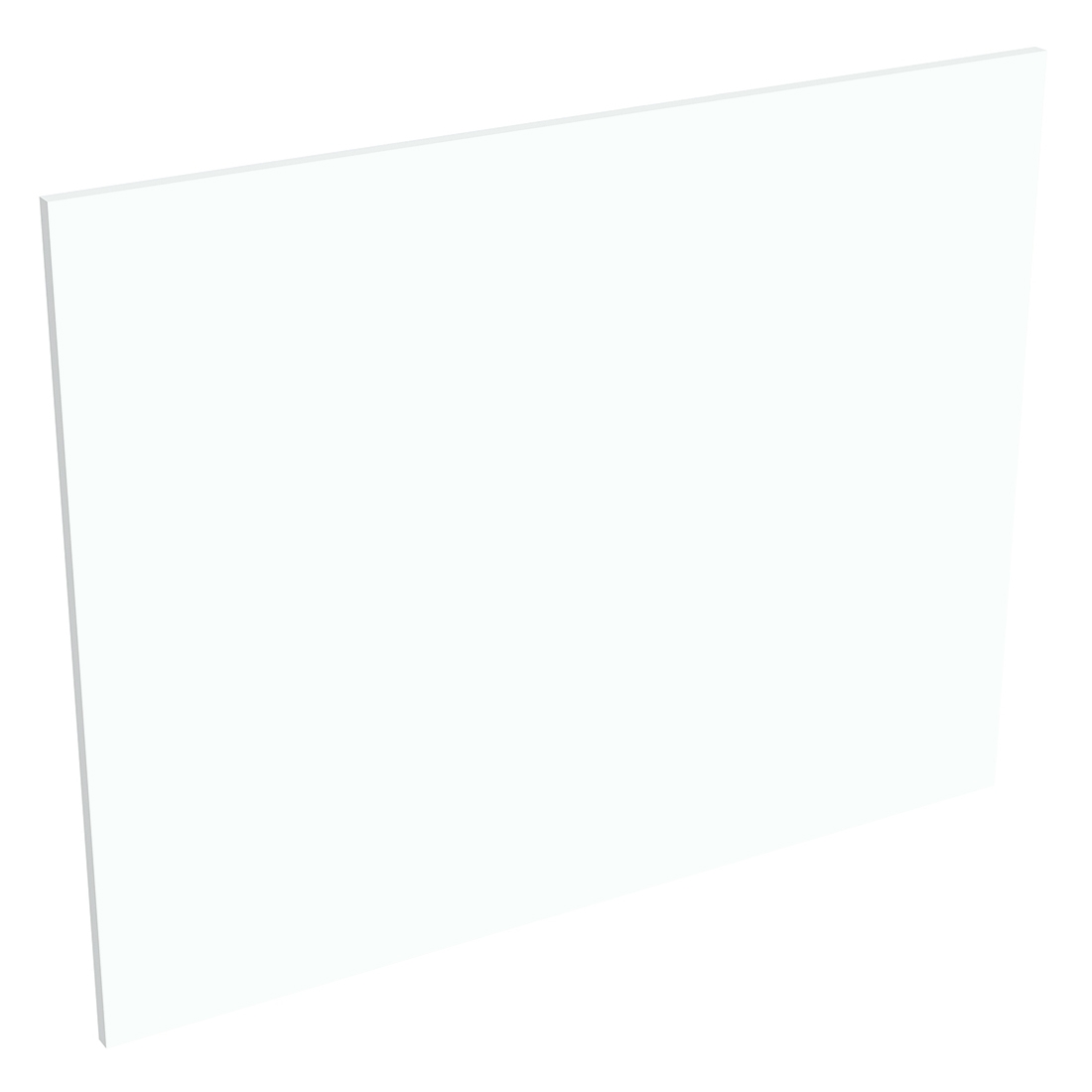 Coté de remplacement ilot pour meubles bas et haut dos à dos BLANC CHAUD MAT - H. 72 cm